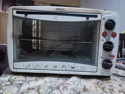 ANEX electric baking oven with two hot plates upper side