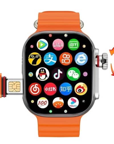 smart watch available with sim & wifi  camera aption all smart phone