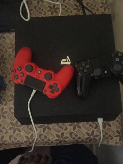 ps4 pro 2 controller and 4 games