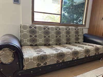 sofa kum bed + storage
