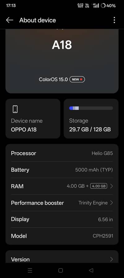 OPPO A18