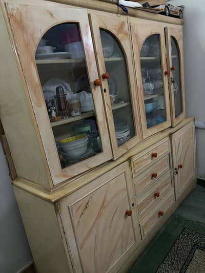 Big size wooden showcase