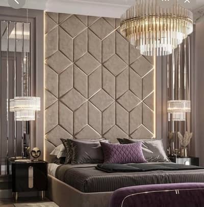 Wall poshish bed- King size bed- Decent bed set-Bed for sale-Furniture