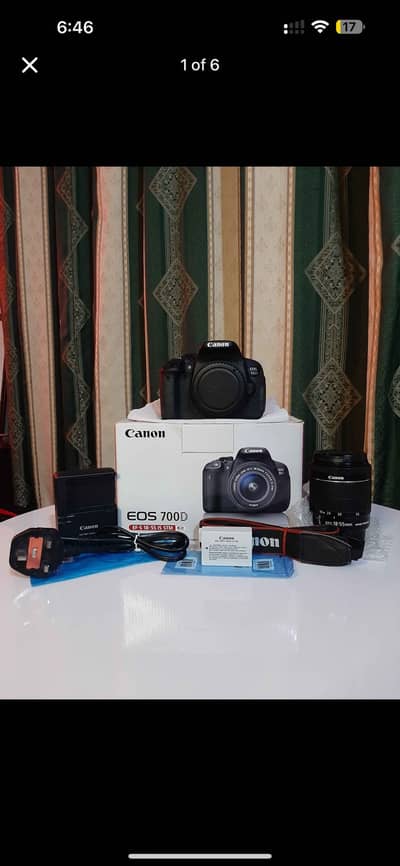 Canon Eos 700D With 18-55 Kit Lens | Complete Box