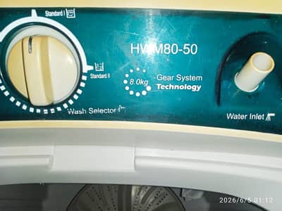 Haier washing machine model number HWM-80.50