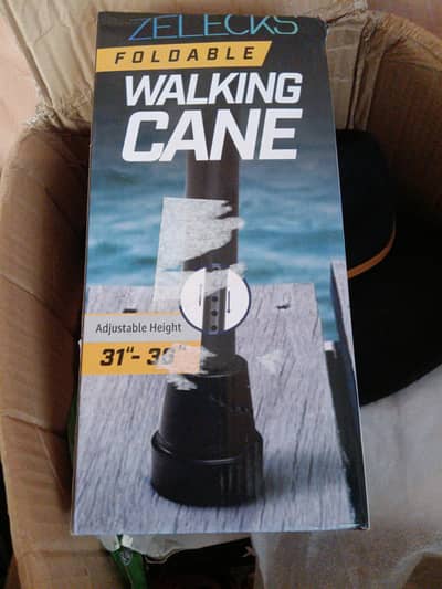 ZELECKS Foldable Walking Cane – Adjustable Height