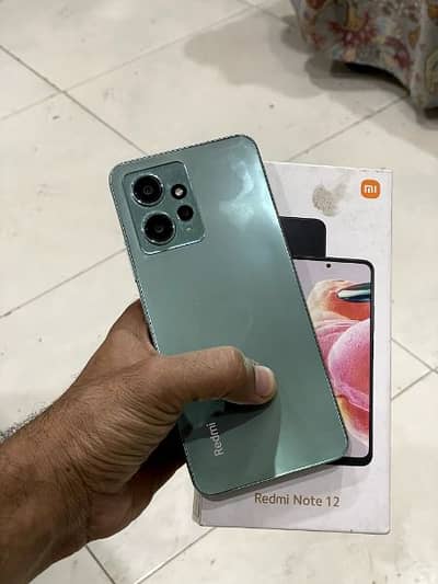 Redmi note 12 8gb 128gb with box exchange possible 03150815779