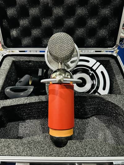Studio Condenser Microphone with Shock Mount, Pop Filter & Carry Case
