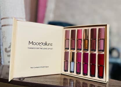 12-Piece Glossy Lip Gloss Set for Pakistani Women