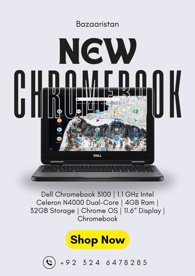 Dell Chromebook 3100 | 4GB RAM 32GB Storage | 11.6” HD Display
