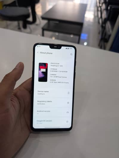 OnePlus 6 dual pta 8/128 moled panel