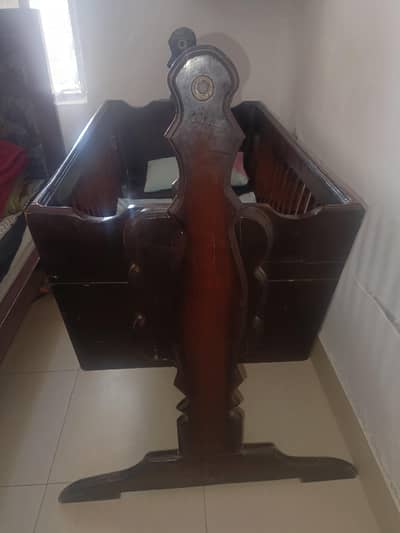 Wooden Baby Cot and Dining Chair