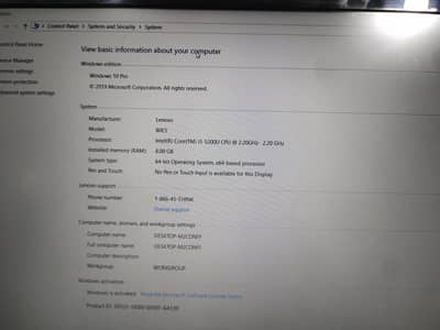 Core i5 5th generation 8gb Ram 128gb Ssd