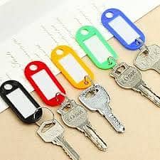 Name tag keychain oval shape pack of 100 contact 03307047981