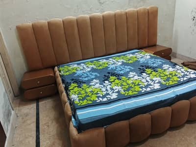 King size bed set, dressing table, chairs coffee table and almari
