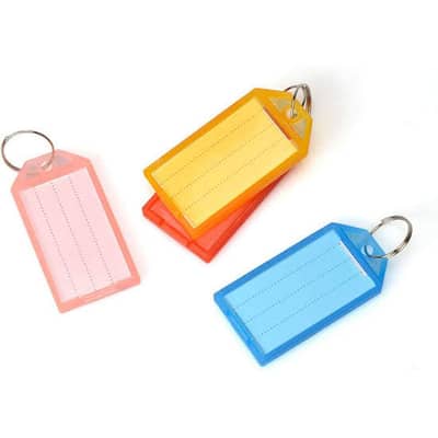 Name tag keychain pack of 100 contact 03307047981
