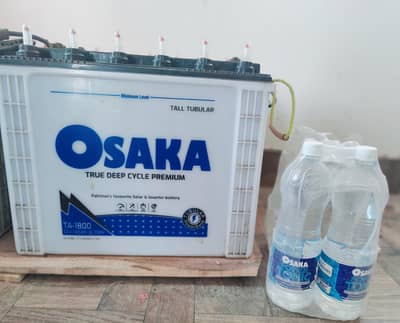 Osaka TA-1800 12V 185Ah Tall Tubular 2 Batteries