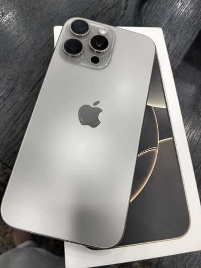 Iphone 16 PM 256 GB| 100HEALTH 74 CC |FRESH CONDITION| SILVER COLOUR