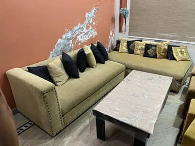 Sofa set 3 seater 2 pcs contact. 03334229394
