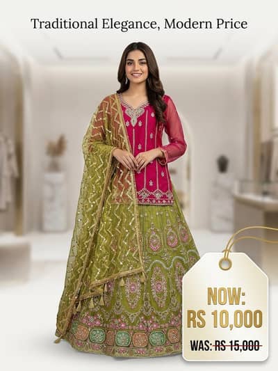 Designer Bridal/Party Wear Lehenga Choli Set