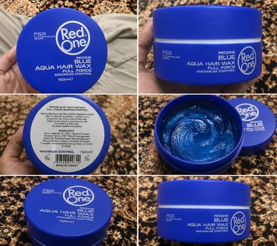 Imported "Red One Blue Aqua Hair Wax 150ml - Hair Styling Wax"
