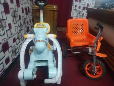 Tricycle, Horse, Car