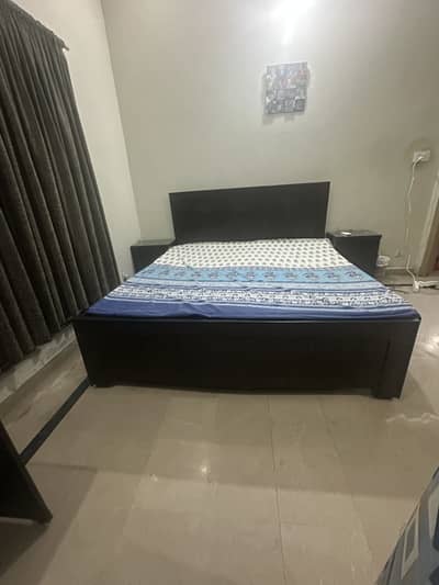 Wooden Bed set with mattress