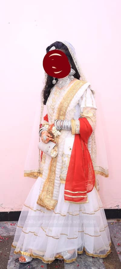 White golden luxury dress