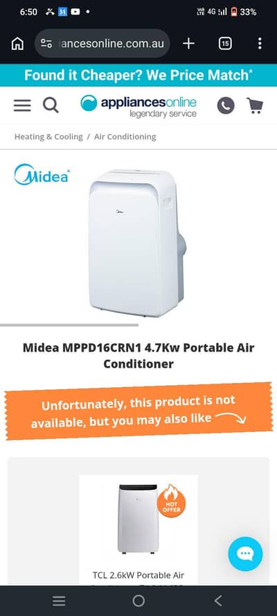 midea Portbal Ac Mod MPPD -16crn1