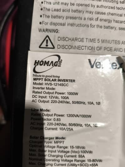 Homage Vertex HVS-1214SCC