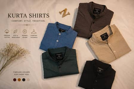 Men Casual Kurti Shirts