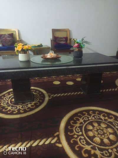 Imported Pearl Double Patti Marble Table | Premium Amaral Design