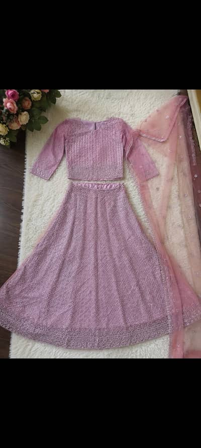 beautiful baby pink lehenga choli