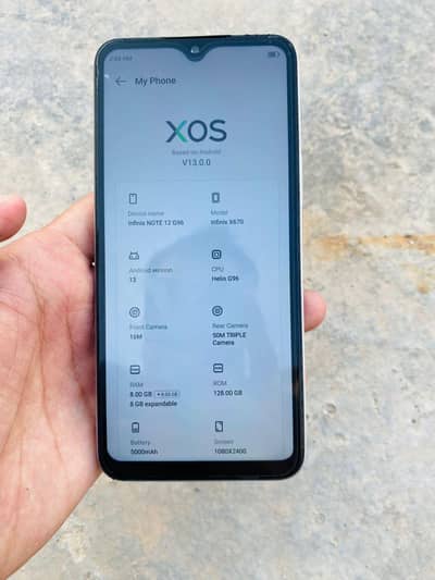 Infinix Note 12 G96 8+8+16GB Ram 128GB memory 5000 battery