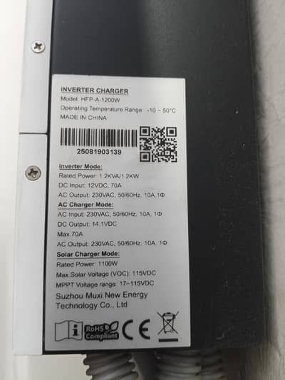 Solar Inverter 1200 watt  efficiency