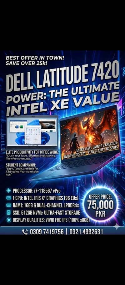 Dell latitude 7420 Laptop