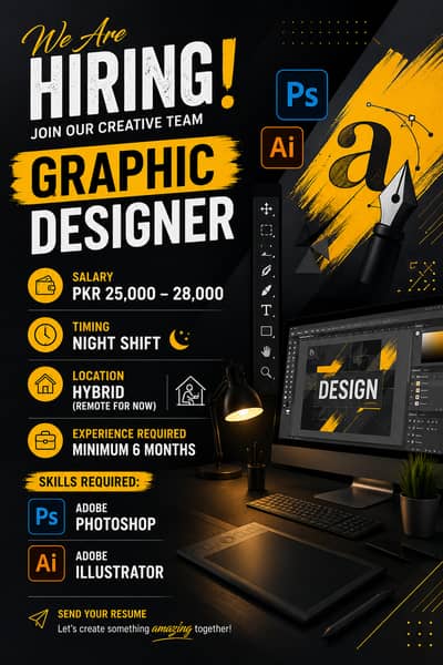 Graphic Designer  Training will be provided