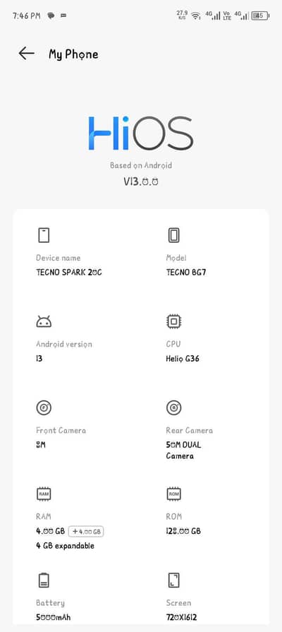Tecno Spark 20C