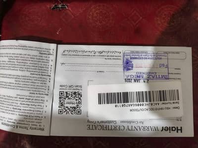 haier 1.5tan ac brand new 20 april 2026