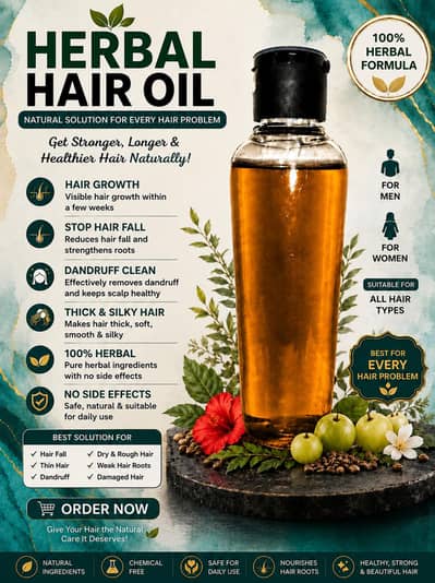 Organic Herbal Hair Oil