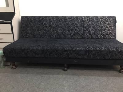 urgent sell 3 sofa bed,1 center table,1 study table,1 printer