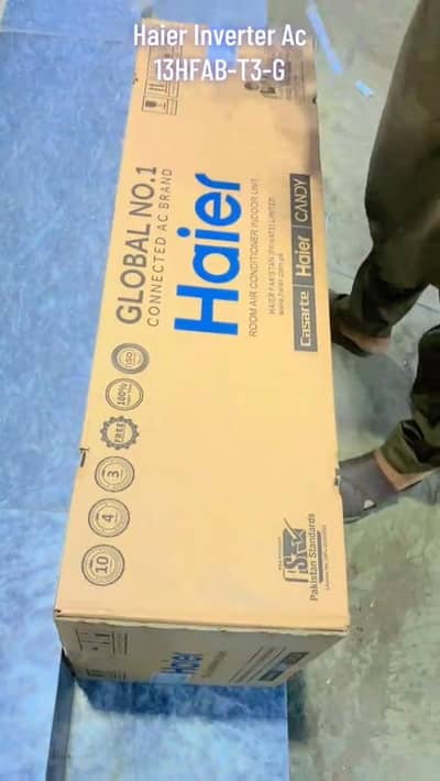 Haier AC DC inverter 1.5 tan 12 month warranty