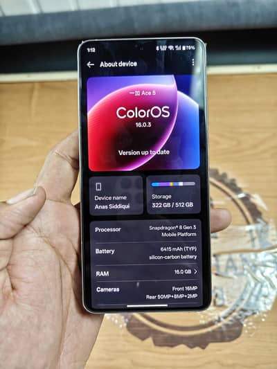 One Plus Ace 5/13R 16gb 512gb