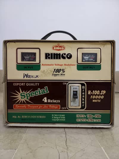 Rimco original copper winding stabilizer for AC