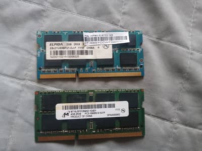 Ddr3 4gb, 2gb laptop ram