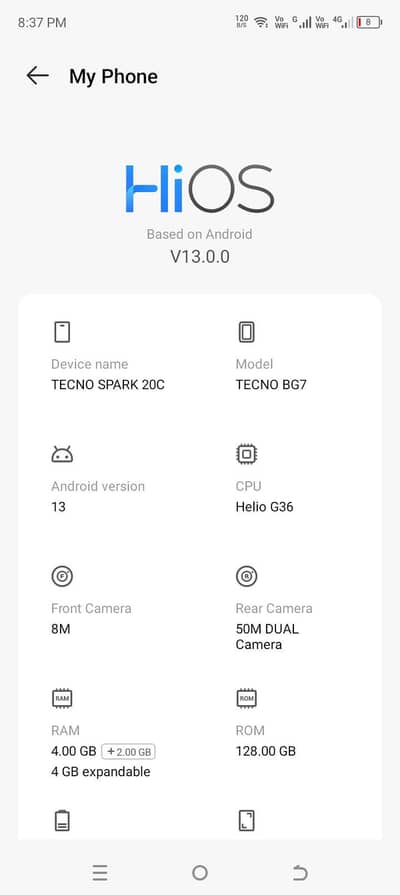 Tecno Spark 20C