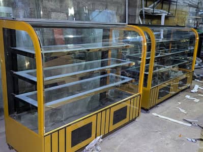 Bakery display counter, cake chiller, hot counter, salad bars