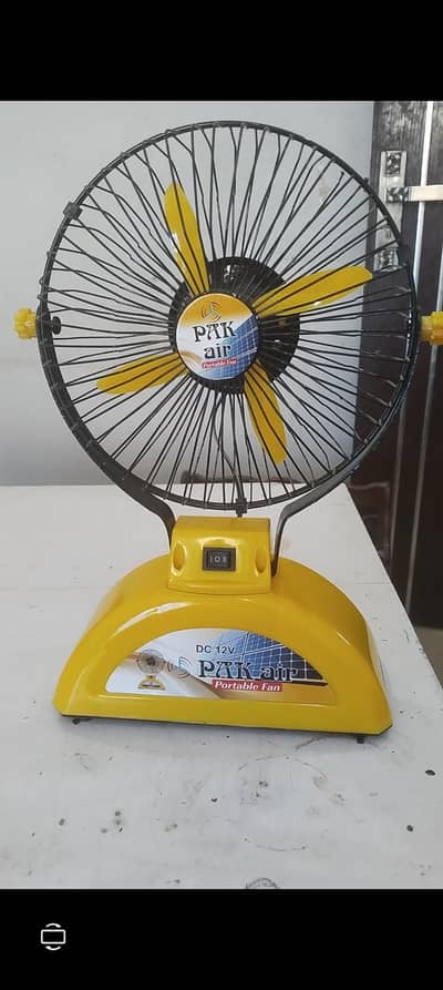 cordless charging fan