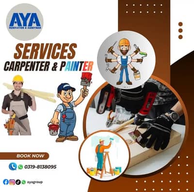 Carpenter & Painter Services (0319-81380-95)