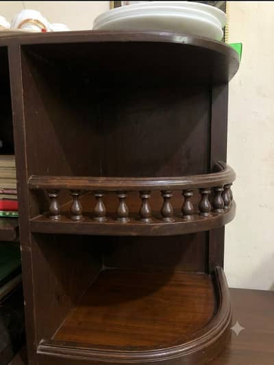 Beautiful corner book shelf